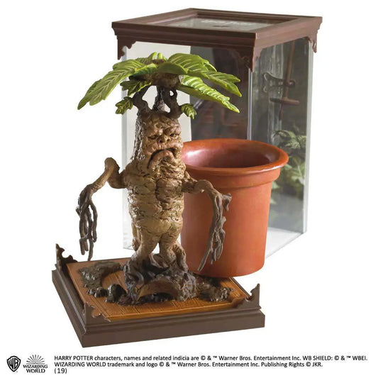 NOBLE COLLECTIONS HP MAGICAL CREATURES MANDRAKE STATUA