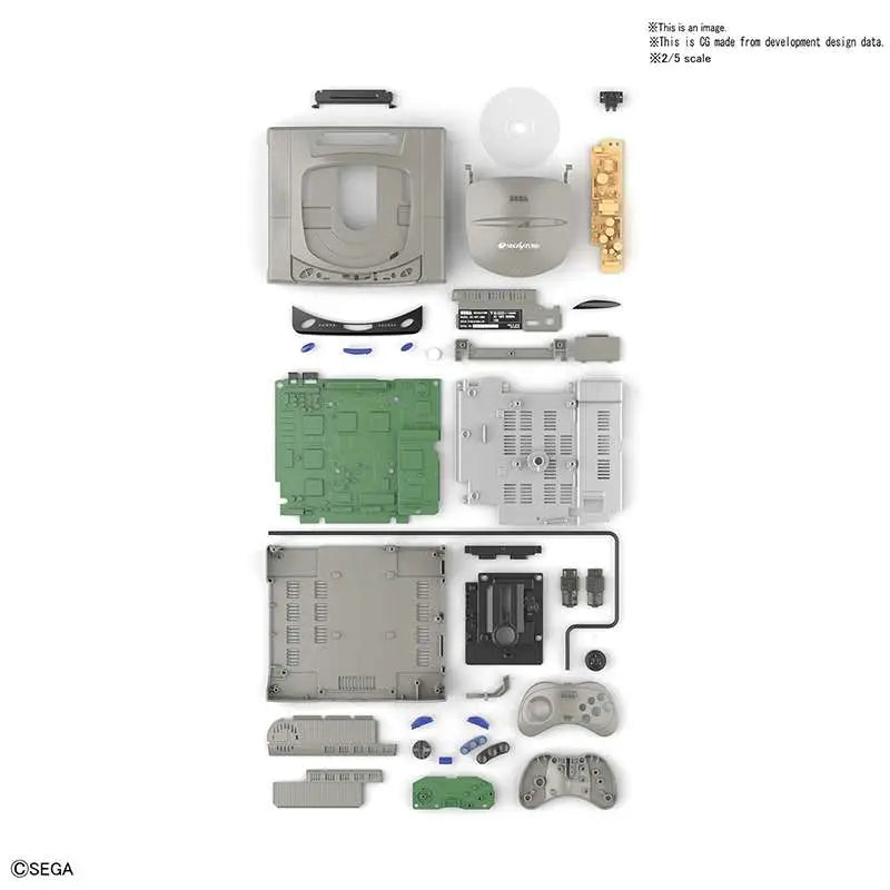 BANDAI BEST HIT CHRONICLE 2/5 SEGA SATURN MODEL KIT