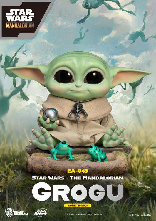 BEAST KINGDOM EGG ATTACK SW MANDALORIAN GROGU STATUA W24xD16.5xH18cm