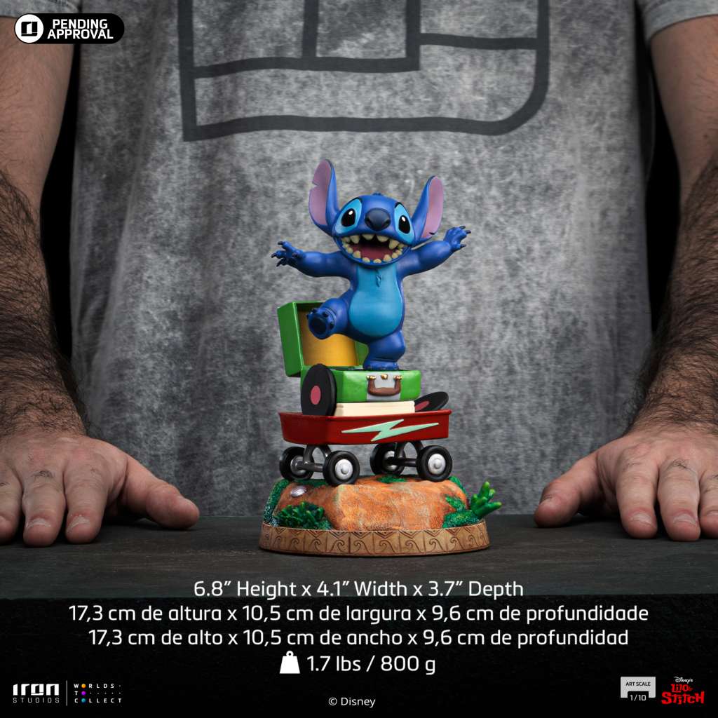 IRON STUDIOS LILO STITCH STITCH 1/10 STATUA 17 cm