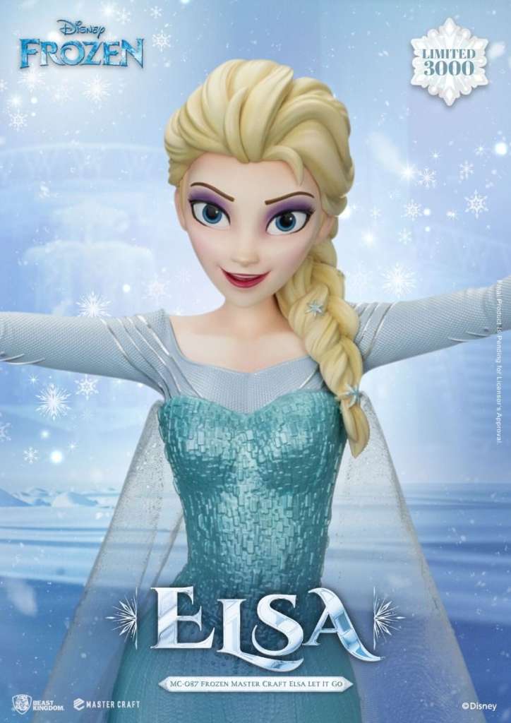 BEAST KINGDOM FROZEN ELSA LET IT GO MASTERCRAFT STATUA 38 cm