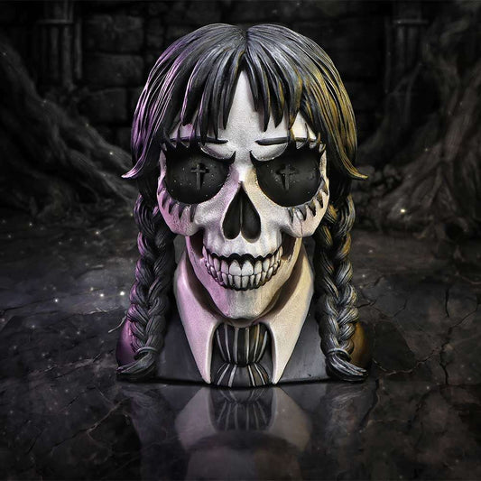 DARK GLARE GOTHIC SCHOOL GIRL SKULL