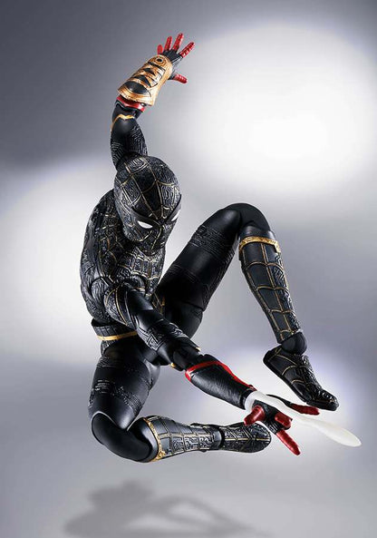 BANDAI SHF SPIDER-MAN NO WAY HOME BLACK/GOLD ACTION FIGURE 15 cm