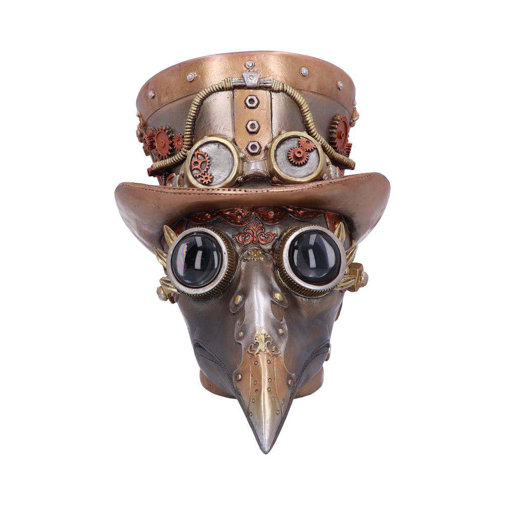 STEAMPUNK AUTOMATON APOTHECARY DOC SKULL