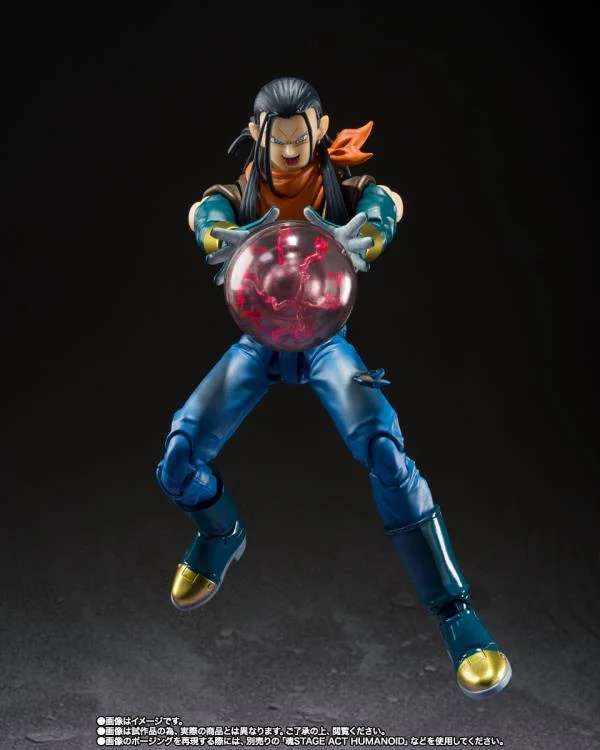 BANDAI SUPER ANDROID 17 DRAGON BALL GT S.H. FIGUARTS ACTION FIGURE 15.5 CM