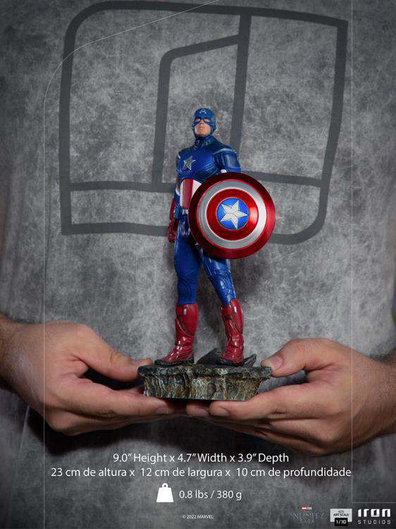 IRON STUDIOS INFINITY SAGA CAP AMERICA NY BATTLE 1/10 STATUA 28 cm