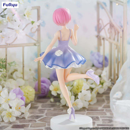 FURYU REZERO RAM FLOWER DRESS TRIO-TRY-IT FIG FIGURA 21 cm