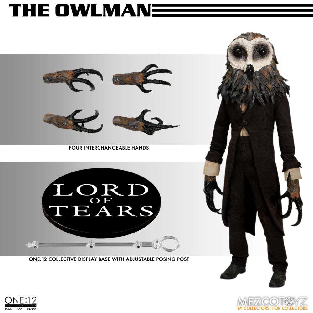 MEZCO TOYS ONE12 COLLECTIVE OWLMAN AF ACTION FIGURE 17 cm