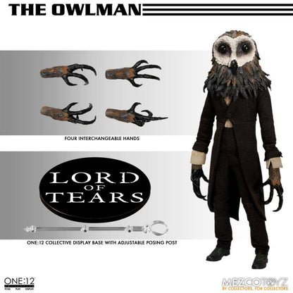 MEZCO TOYS ONE12 COLLECTIVE OWLMAN AF ACTION FIGURE 17 cm