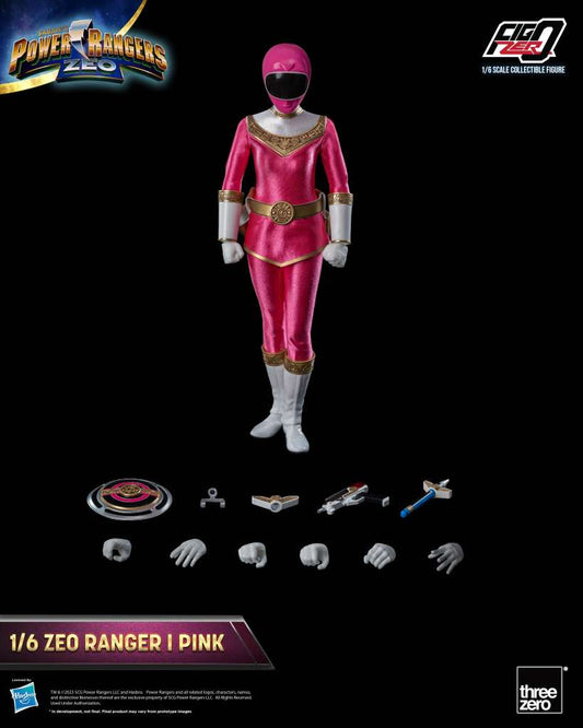 THREEA TOYS/THREEZERO POWER RANGERS ZEO RANGER I PINK 1/6 ACTION FIGURE 30 cm