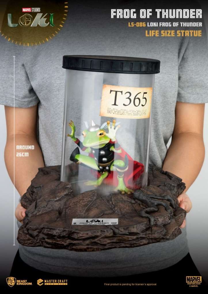 BEAST KINGDOM LOKI FROG THUNDER LIFESIZE STATUA 26 cm