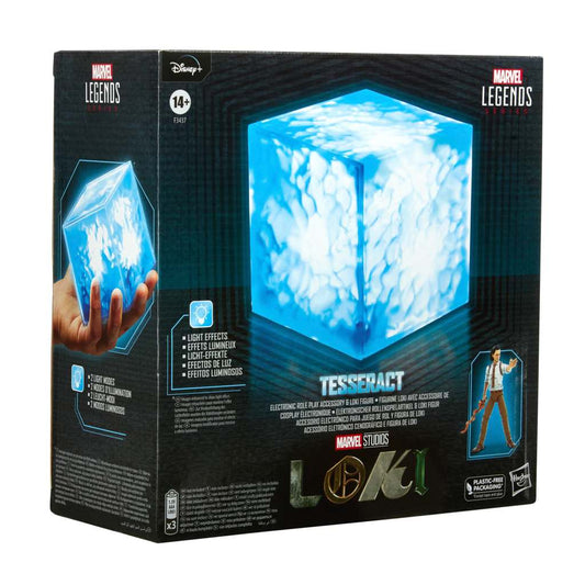 LOKI MARVEL LEGENDS ELECTRONIC ROLEPLAY REPLICA 1/1 TESSERACT CON LOKI ACTION FIGURA 15 CM HASBRO