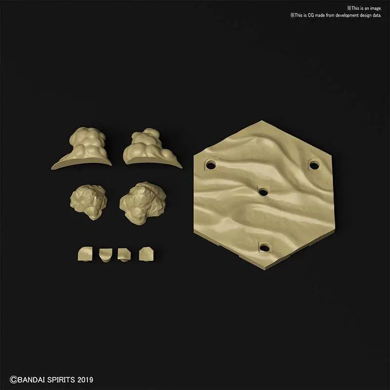 BANDAI CUSTOMIZE SCENE BASE DESERT VER MODEL KIT 12.5 cm