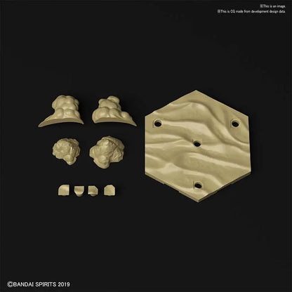 BANDAI CUSTOMIZE SCENE BASE DESERT VER MODEL KIT 12.5 cm