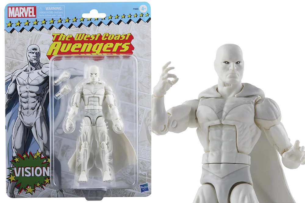 HASBRO VISION - MARVEL LEGENDS VINTAGE WHITE AF ACTION FIGURE