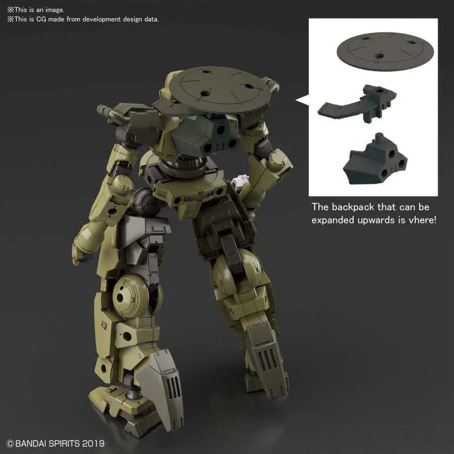 BANDAI 30MM BEXM-14T CIELNOVA GREEN 1/144 MODEL KIT 12.50 cm