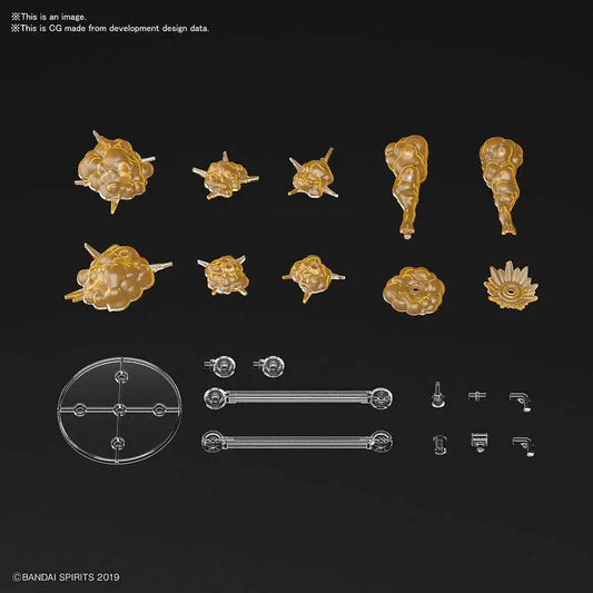 BANDAI CUSTOMIZE EFFECT BURST SCENE ORANGE VER MODEL KIT