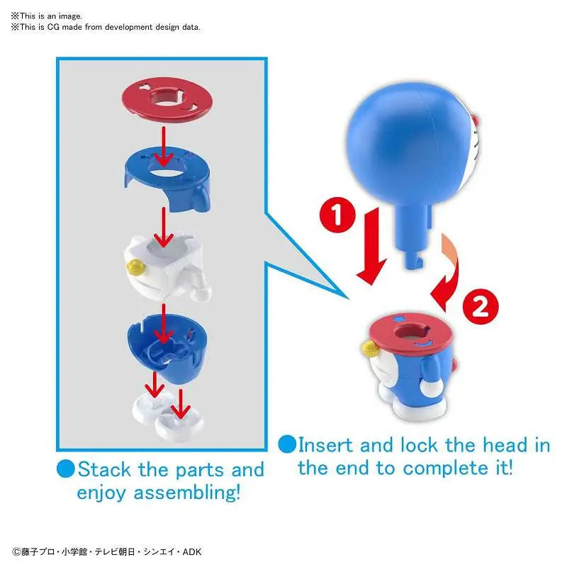 BANDAI ENTRY GRADE DORAEMON MODEL KIT 8 cm