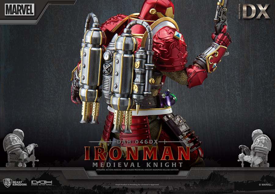 BEAST KINGDOM MEDIEVAL KNIGHT IRON MAN DLX DAH ACTION FIGURE 20 cm
