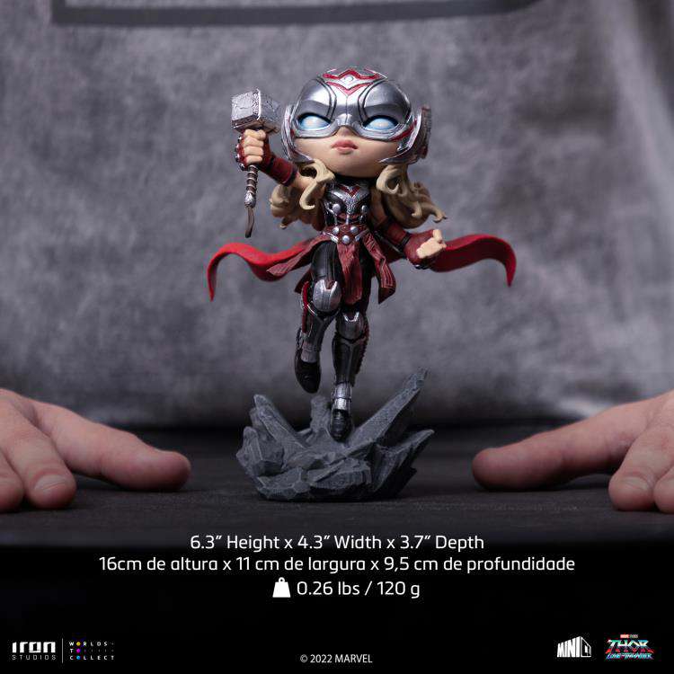 IRON STUDIOS THOR LOVE THUNDER MIGHTY THOR MINICO STATUA 15 cm