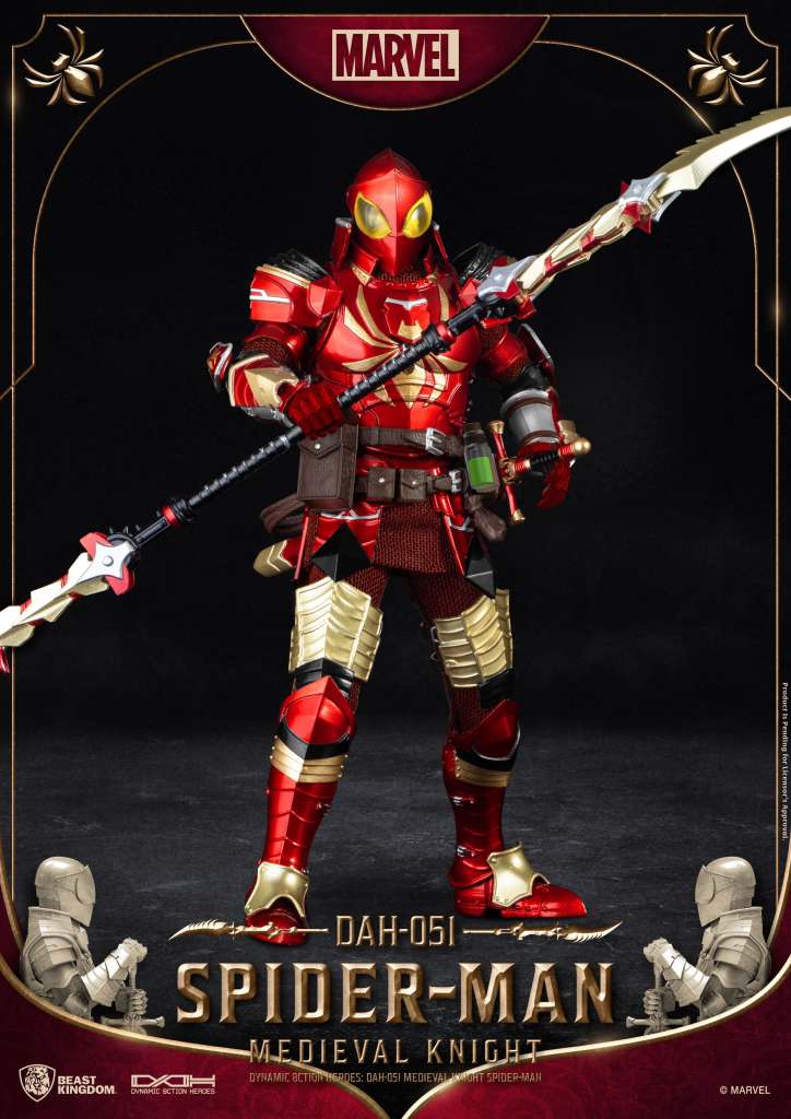 BEAST KINGDOM MEDIEVAL KNIGHT SPIDER-MAN DAH ACTION FIGURE 20 cm