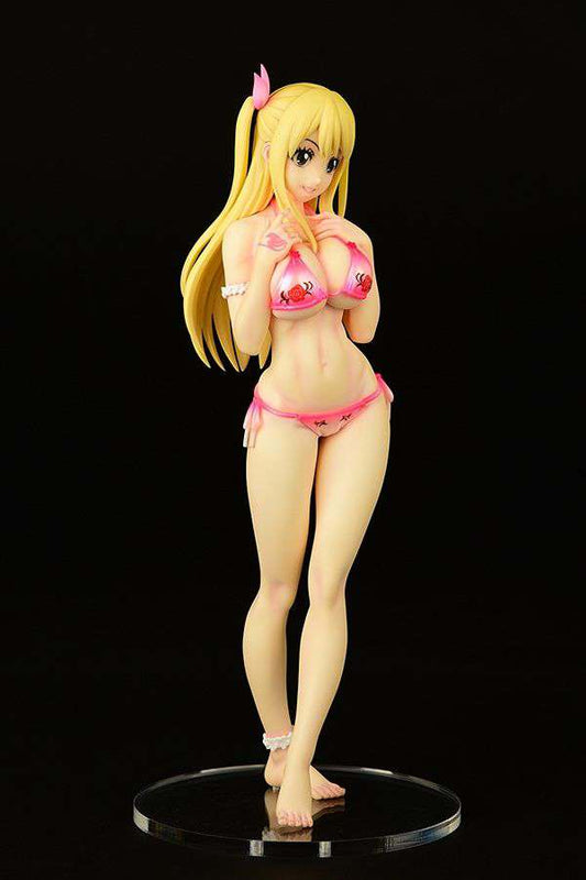 FAIRY TAIL PVC STATUA 1/6 LUCY HEARTFILIA SWIMSUIT PURE IN HEART MAXCUTE VER. 27 CM ORCA TOYS