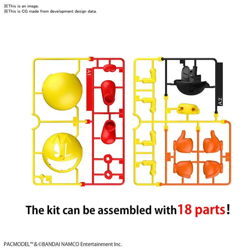 BANDAI EG PACMODEL MODEL KIT 9 cm