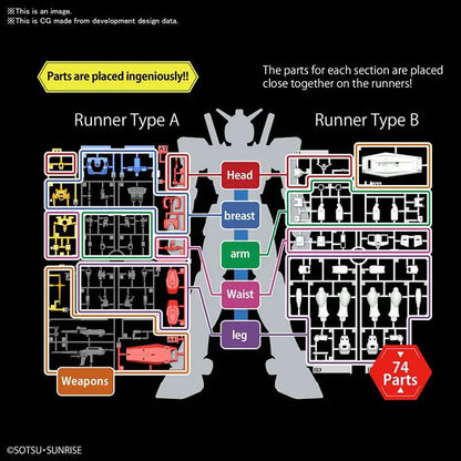 BANDAI - GUNDAM EG RX-78-2 1/144 MODEL KIT 12 cm