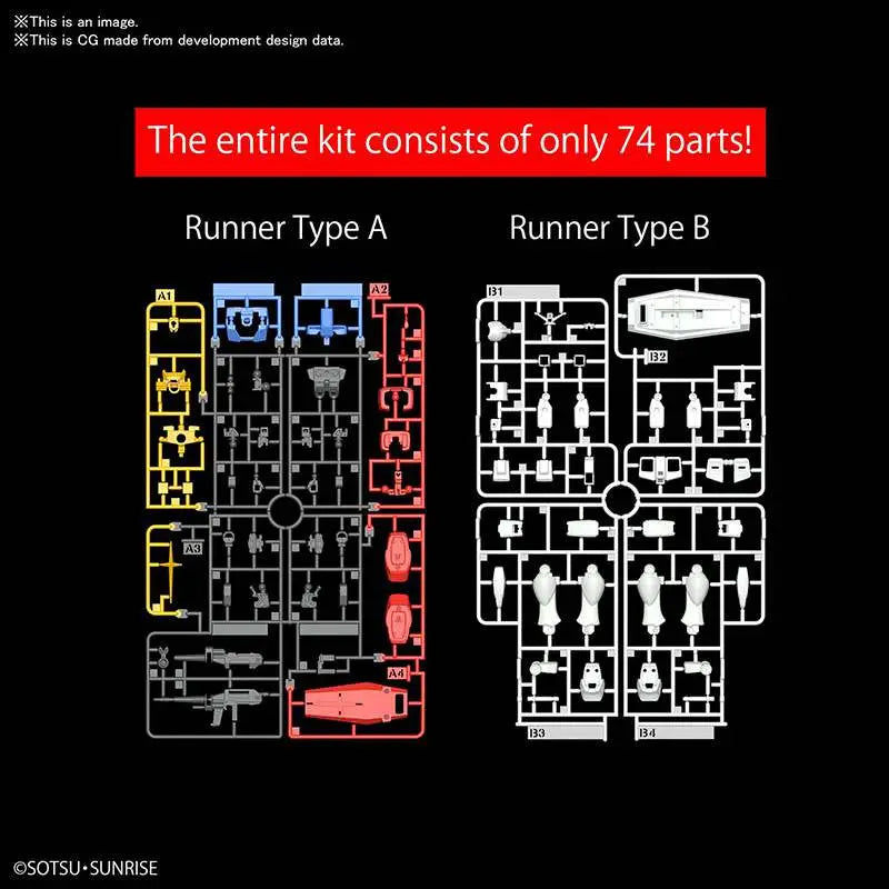 BANDAI - GUNDAM EG RX-78-2 1/144 MODEL KIT 12 cm