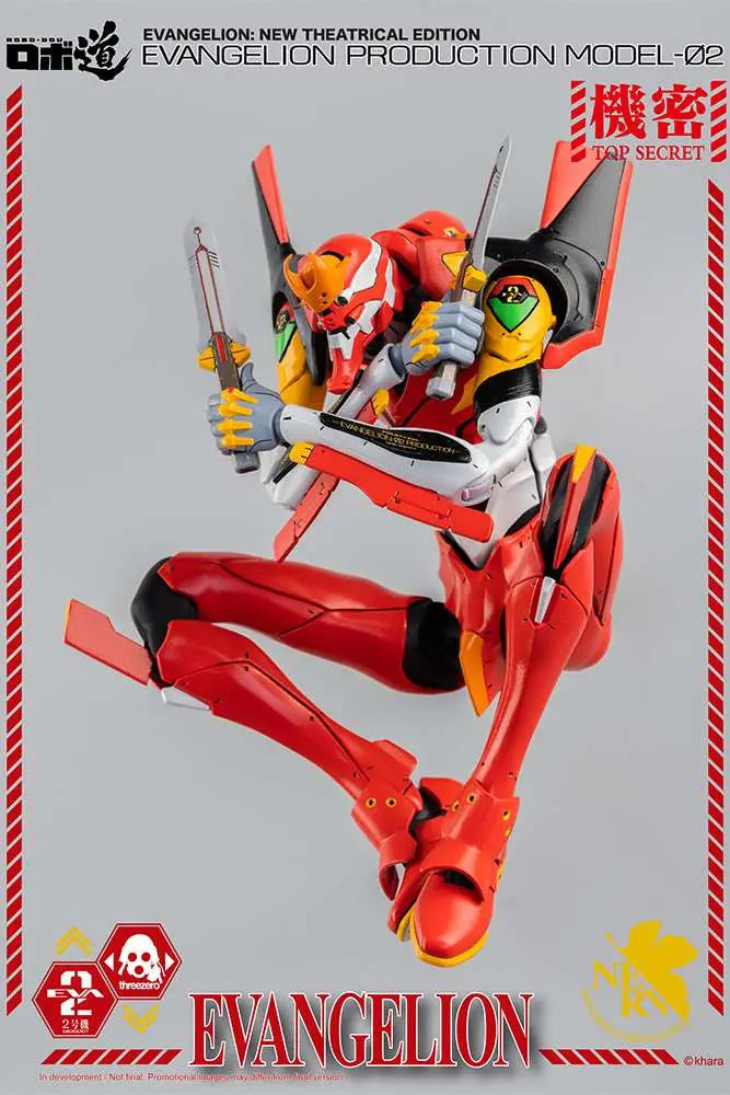 THREEA TOYS/THREEZERO - NEON GENESIS EVANGELION NGE ROBO DOU EVA PROD MODEL 02 AF ACTION FIGURE 25 cm