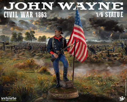 INFINITE STATUE JOHN WAYNE CIVIL WAR 1863 1/6 STATUA 48 h x 15 x 15 cm / 18.90 h x 5.90 x 5.90 inch
