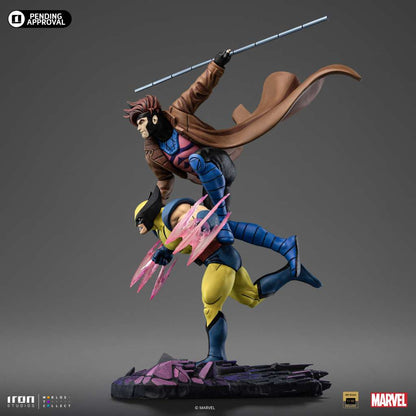 IRON STUDIOS X-MEN 97 WOLVERINE & GAMBIT 1/10 STATUA 30 cm