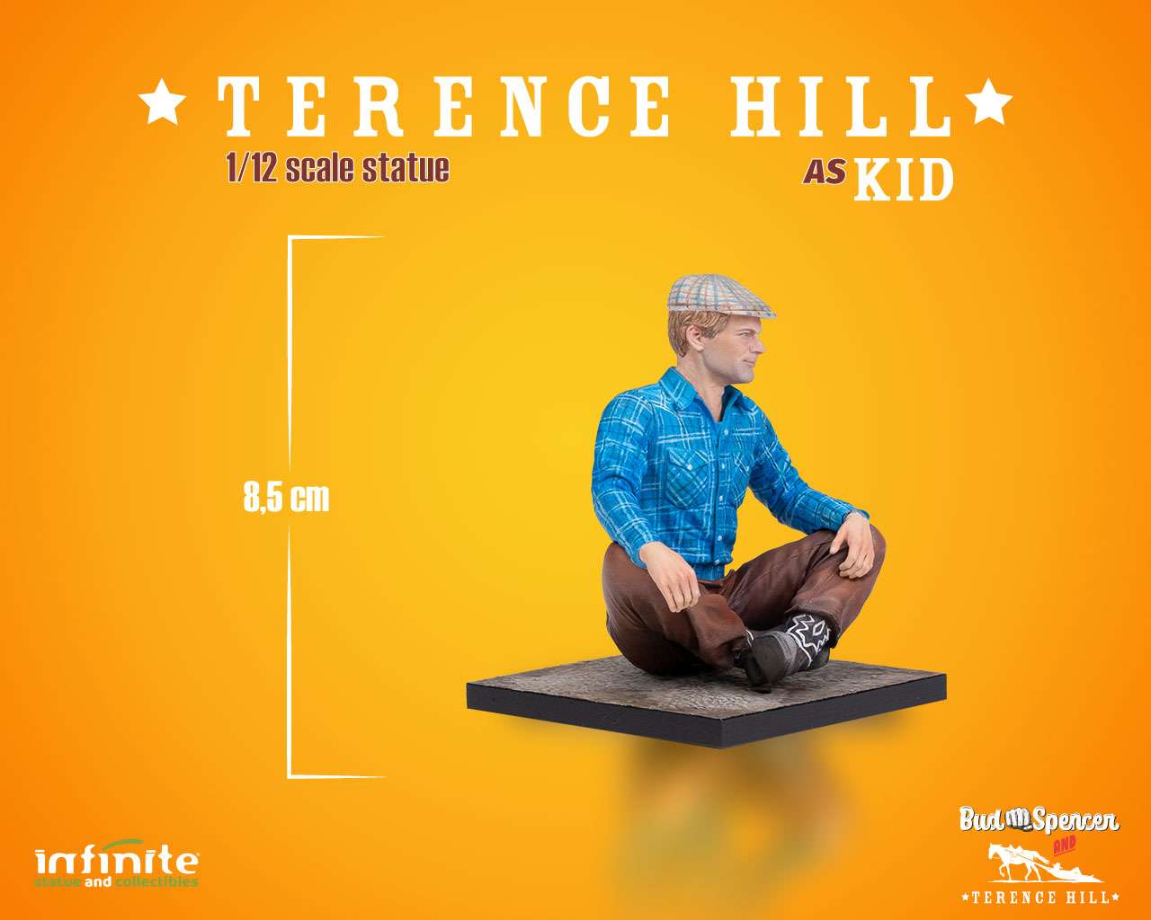 INFINITE STATUE TERENCE HILL AS KID 1/12 STATUA 8h x 7 x 6.5 cm