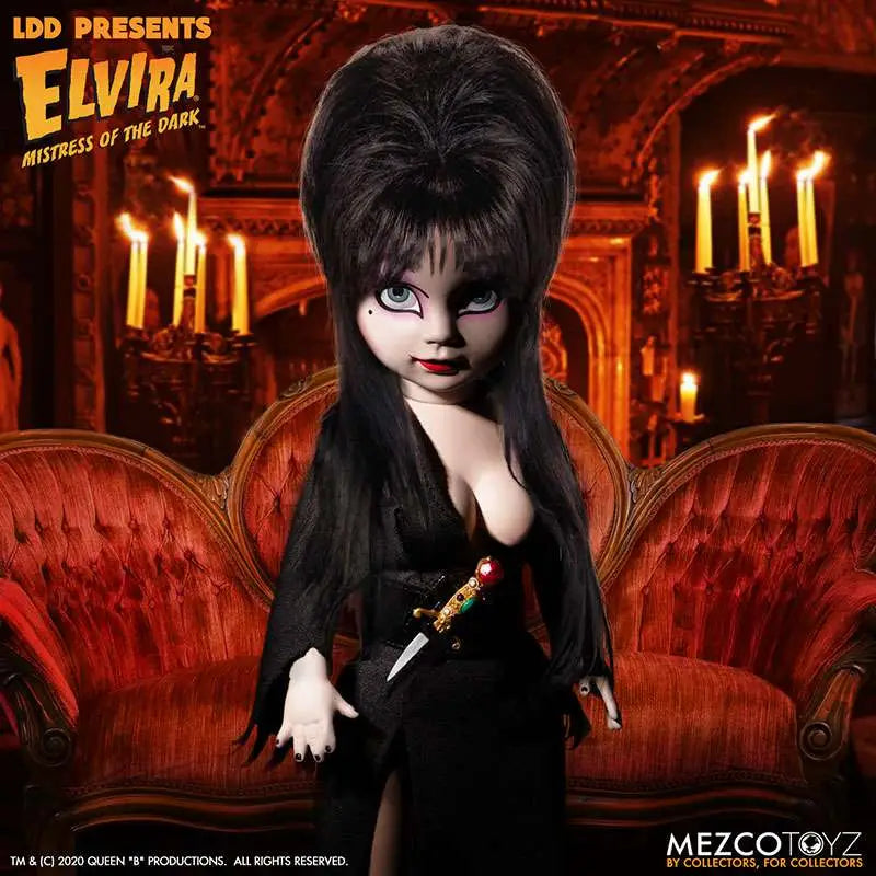 MEZCO TOYS LDD PRESENTS ELVIRA MISTRESS DARK ACTION FIGURE 25 cm