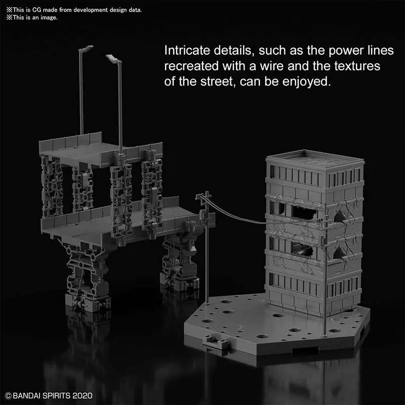 BANDAI CUSTOMIZE SCENE BASE CITY AREA VER MODEL KIT