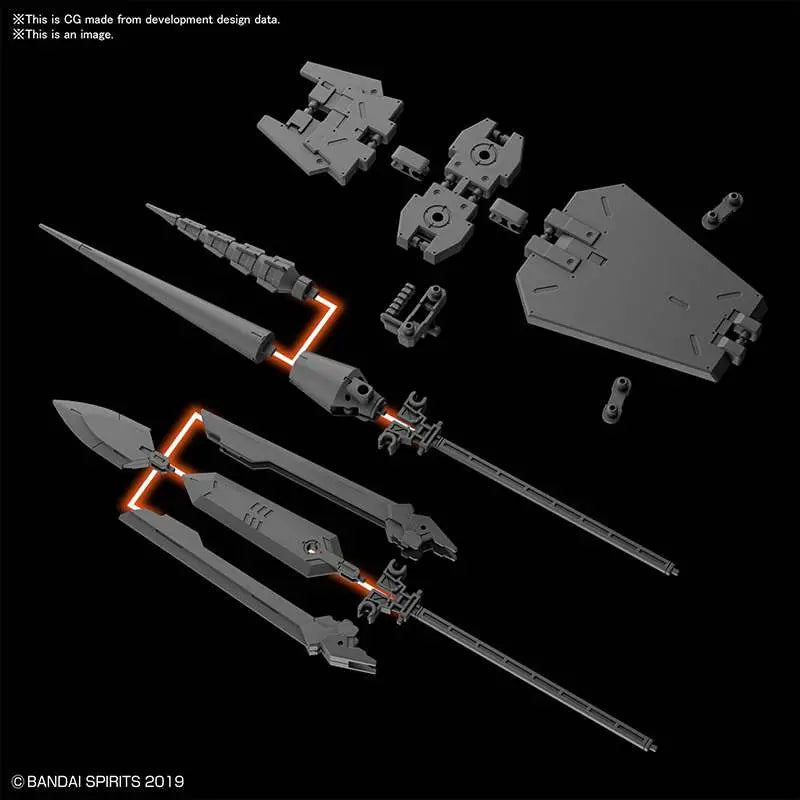 BANDAI OPTION PARTS SET 3 MODEL KIT 30MM