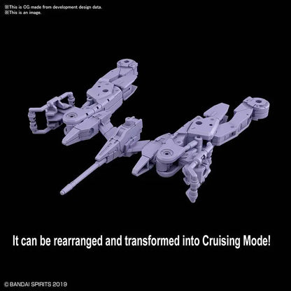 BANDAI EX ARM VEHICLE SPACE CRAFT PURPLE MODEL KIT 30MM