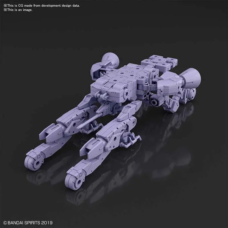 BANDAI EX ARM VEHICLE SPACE CRAFT PURPLE MODEL KIT 30MM