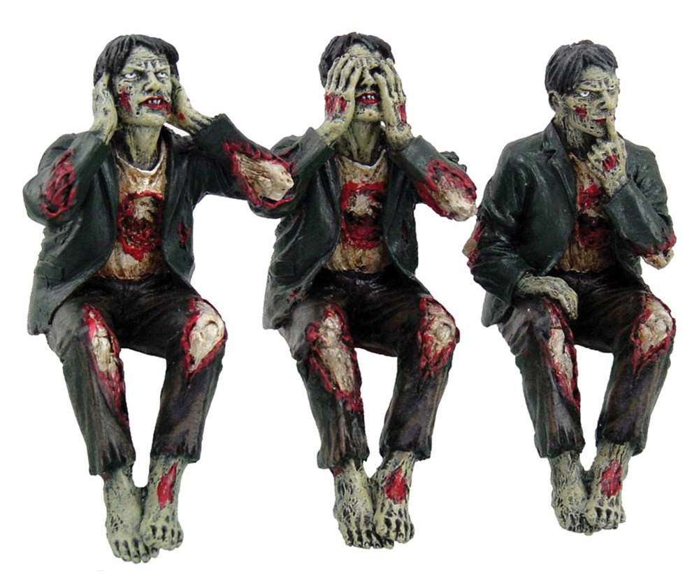 SEE NO HEAR NO SPEAK NO EVIL ZOMBIES