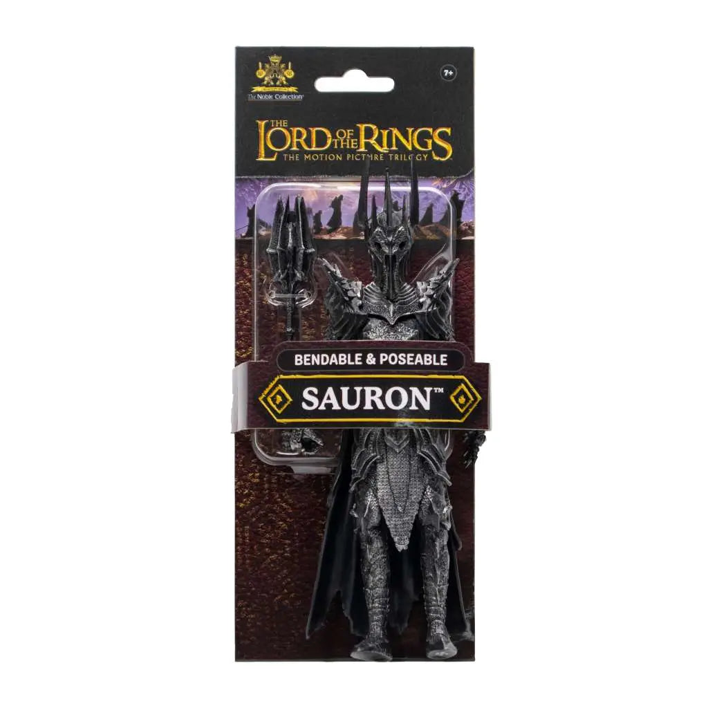 NOBLE COLLECTIONS LOTR SAURON BENDYFIG FIGURA 18 cm