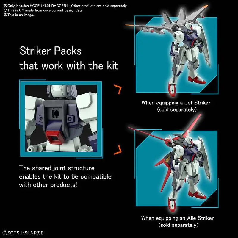 BANDAI HG CE DAGGER L 1/144 MODEL KIT 12 cm