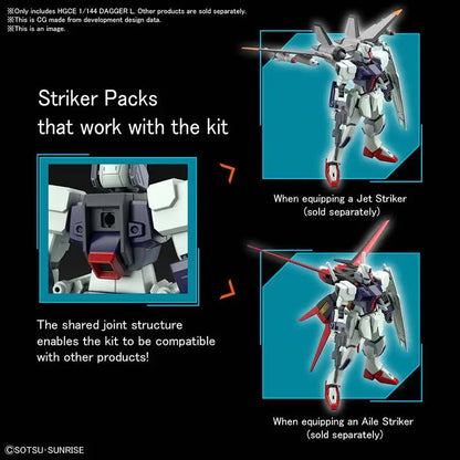 BANDAI HG CE DAGGER L 1/144 MODEL KIT 12 cm
