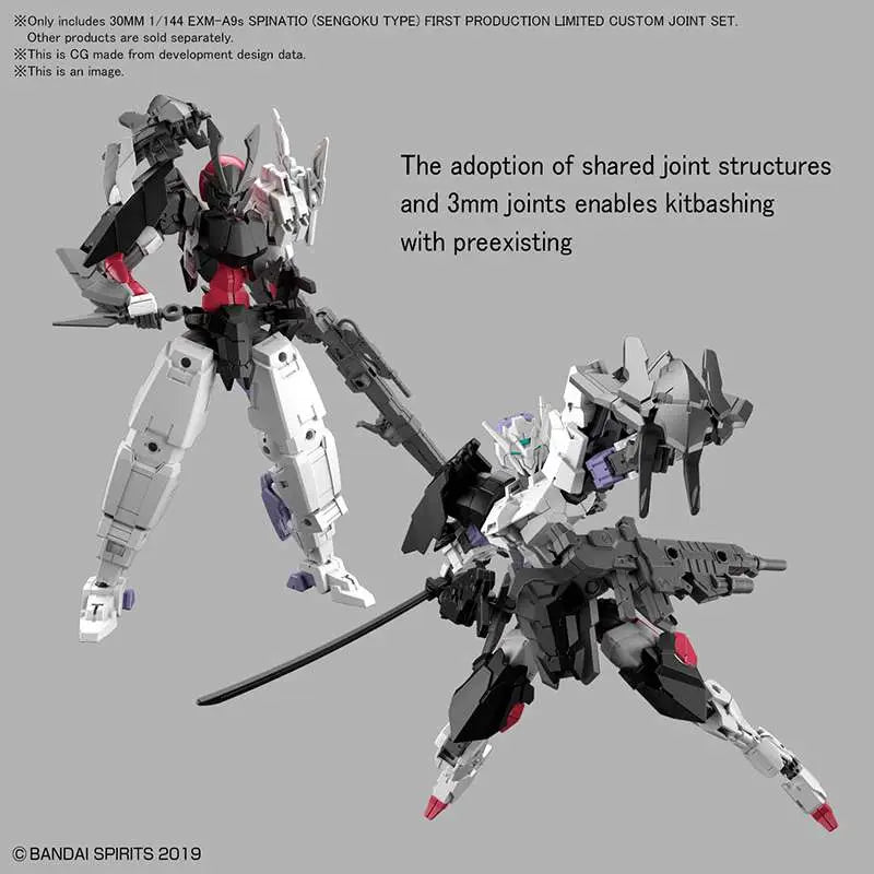 BANDAI 30MM EXM A9S SPINATIO SENGOKU TYPE 1/144 MODEL KIT 10 cm