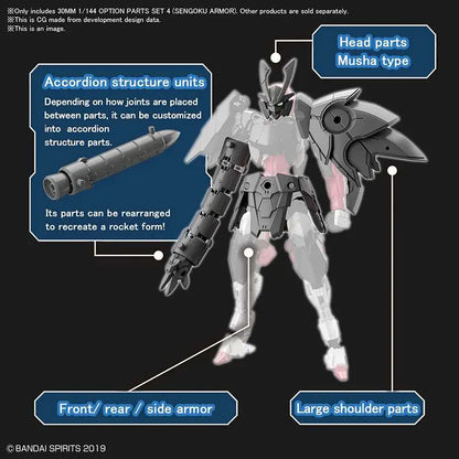 BANDAI 30MM OP PARTS SET 4 SENGOKU ARMOR 1/144 MODEL KIT -