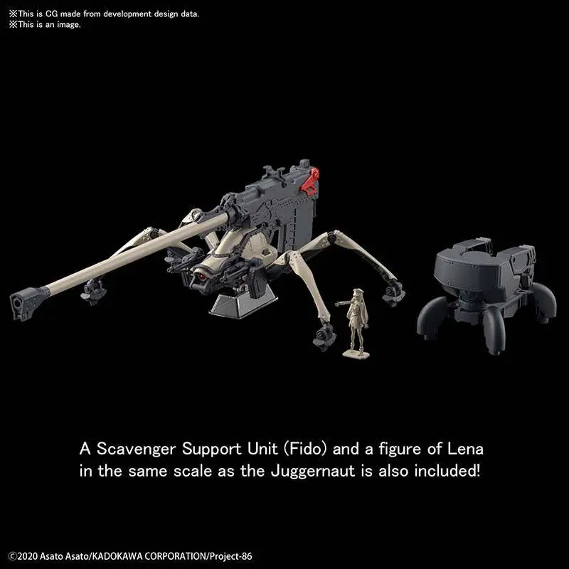 BANDAI HG JUGGERNAUT LONG RANGE CANNON 1/48 MODEL KIT 8 cm