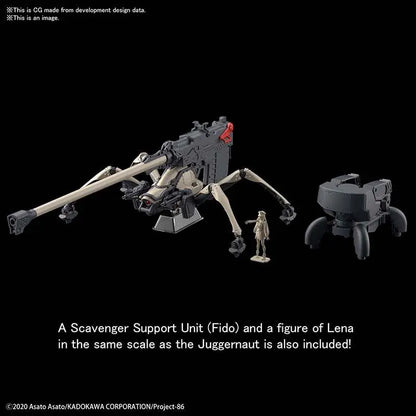 BANDAI HG JUGGERNAUT LONG RANGE CANNON 1/48 MODEL KIT 8 cm