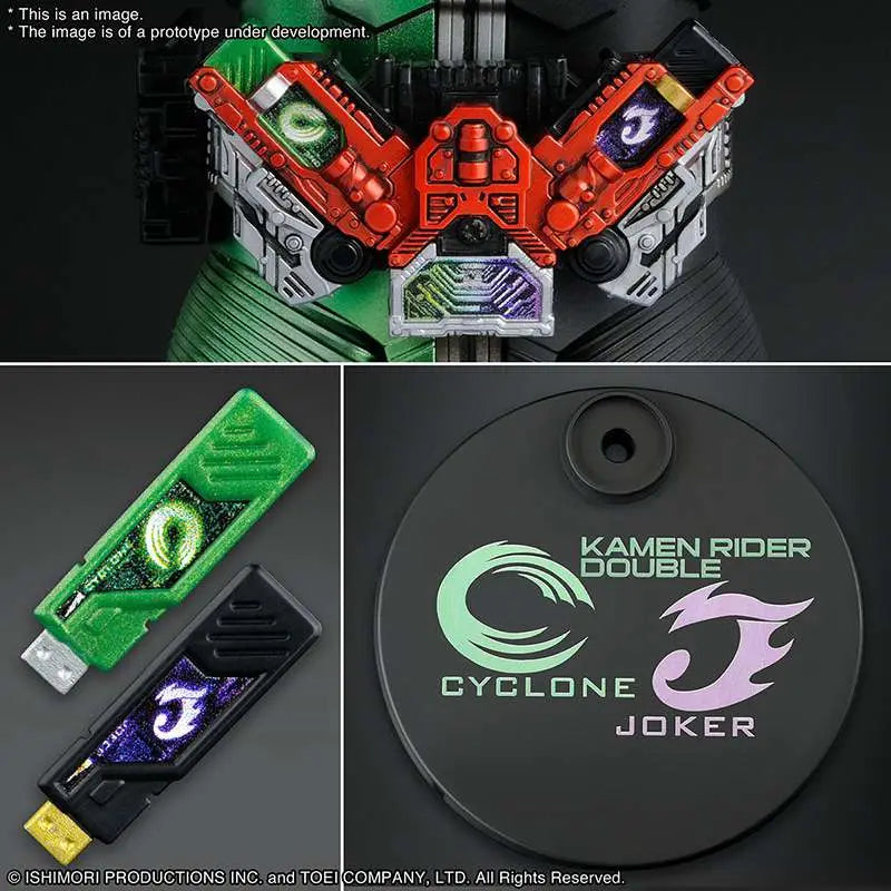 BANDAI MG FIG RISE ART KAMEN RIDER DOUBLE CYCLO MODEL KIT 16 cm