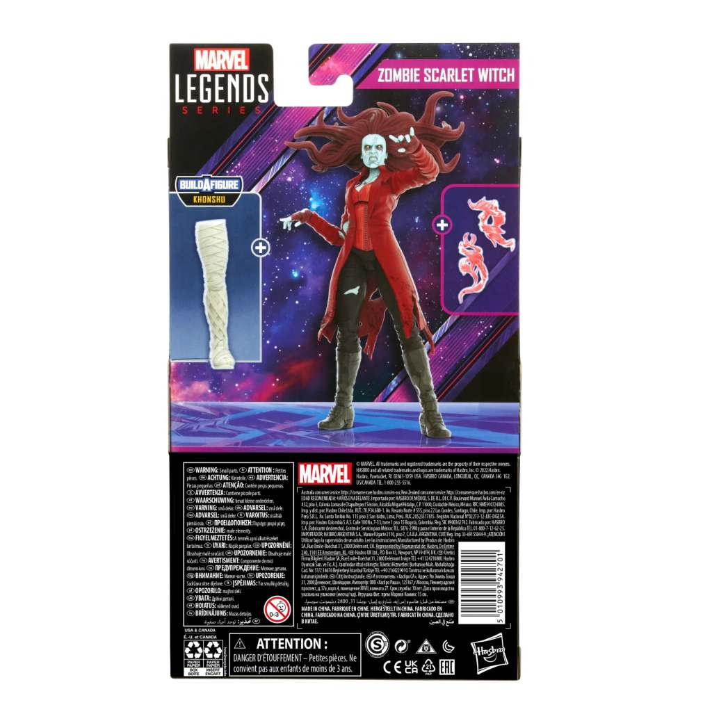 HASBRO ML KHONSHU DISNEY+ ZOMBIE SCARLET AF ACTION FIGURE
