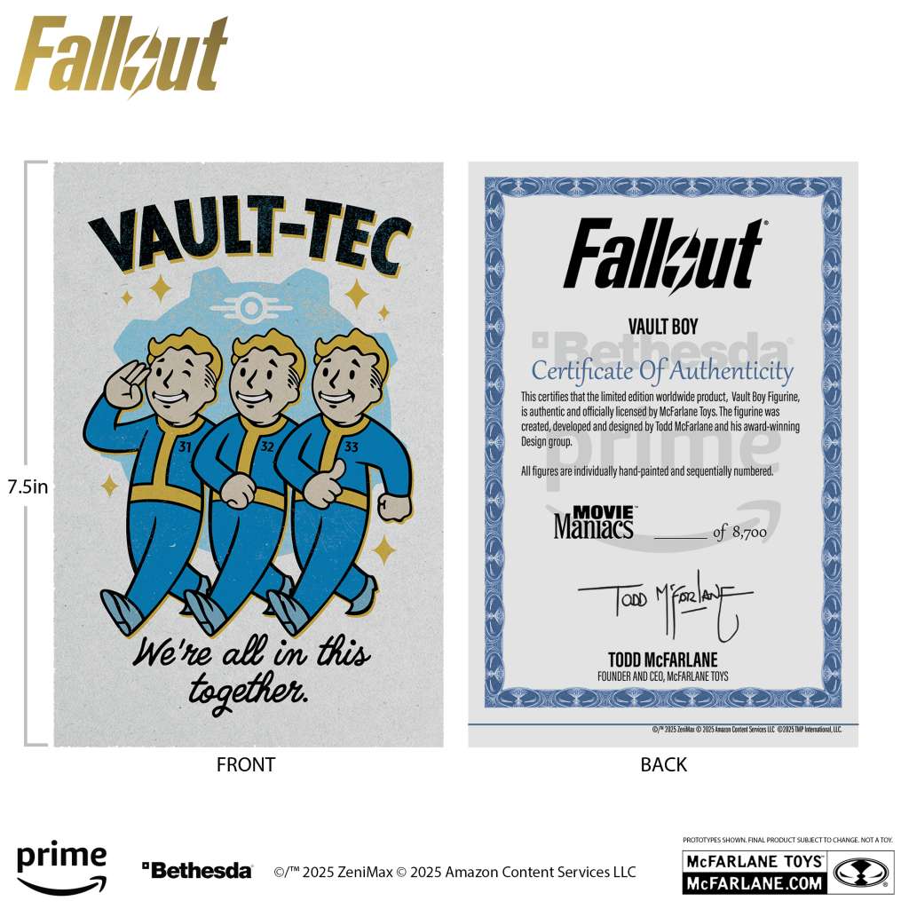 MOVIE MANI FALLOUT VAULT BOY ASS SET (3)