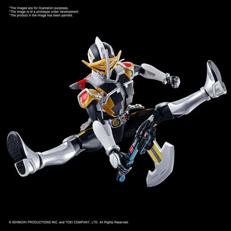 BANDAI RISE MASKED R DEN-O AX & PLAT MODEL KIT 13 cm